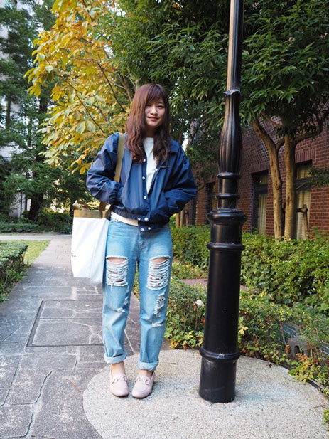 大学生　ファッション　関西学院大学