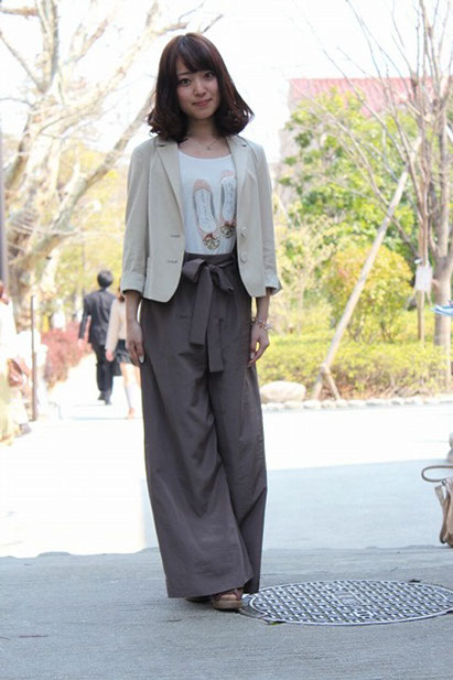 大学生　ファッション　立命館大学